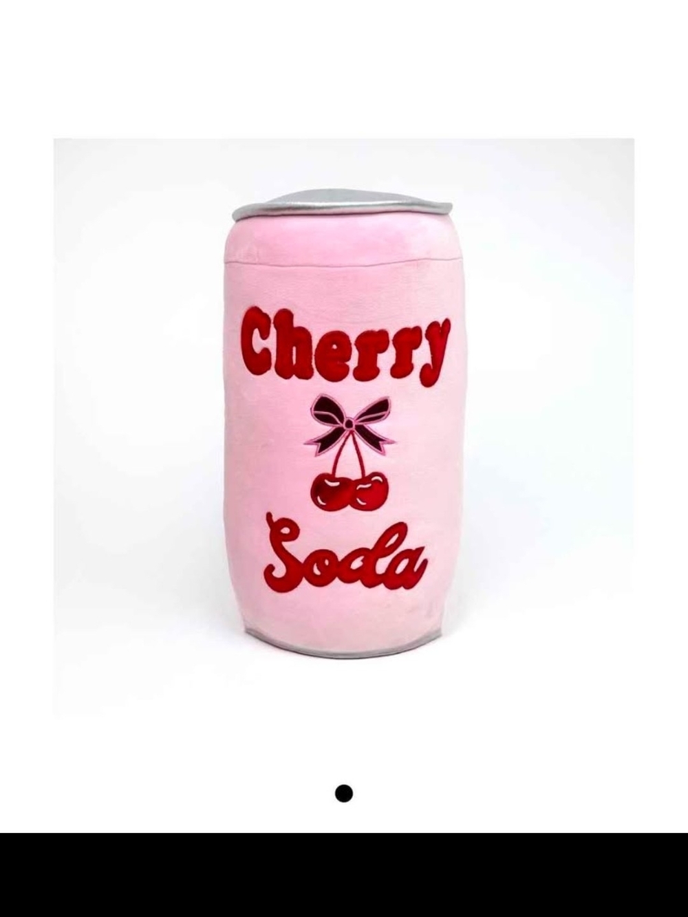 Cherry Soda Can Plush - Pink Novelty Cushion